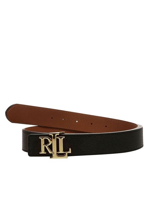 rev lrl 30 belt medium LAUREN RALPH LAUREN | 412912039001.BLK/TAN